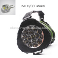 BT-4888 3xD bateria operado 3W LED + 15 LED portátil ultra brilhante lanterna de acampamento